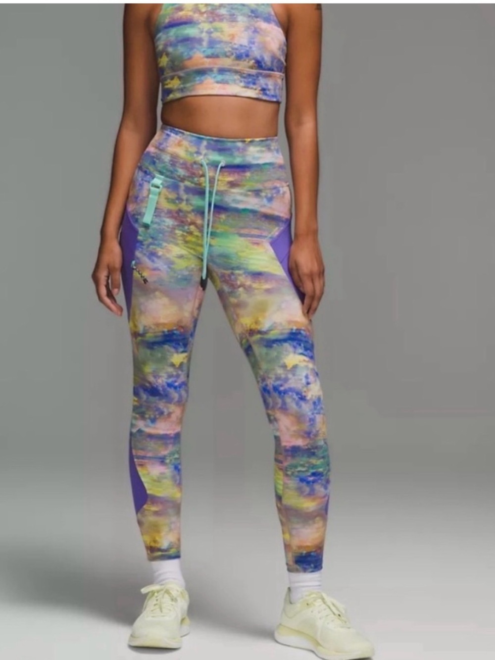 Lululemon Athletica Cargo Super High Rise Hiking Tights Size 10 Gorpcore Active